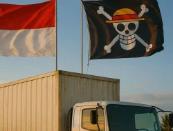 Sopir Truk di Bekasi Kibarkan Bendera One Piace Ekonomi Lagi Pasang Surut