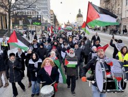 Dukung Palestina, Puluhan Ribu Warga Belgia Turun ke Jalan