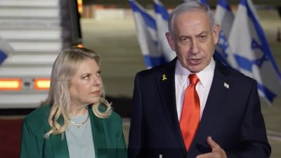 Pakaian Mirip Warna Bendera Palestina Netanyahu-Sara Dirujak Netizen